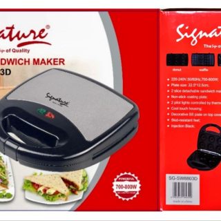 Signature 4 In 1 Sandwich, Waffle Maker, Donut & Grill