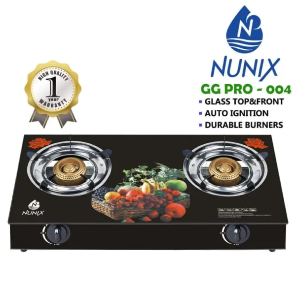 Nunix Double cooker with a glass top