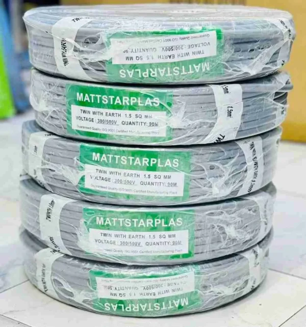 Mattstar cable 1.5 twin with earth